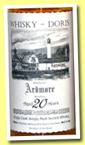 Ardmore 20 yo 1992/2012 (49.5%, Whisky-Doris, bourbon barrel, cask #4768, 134 bottles)